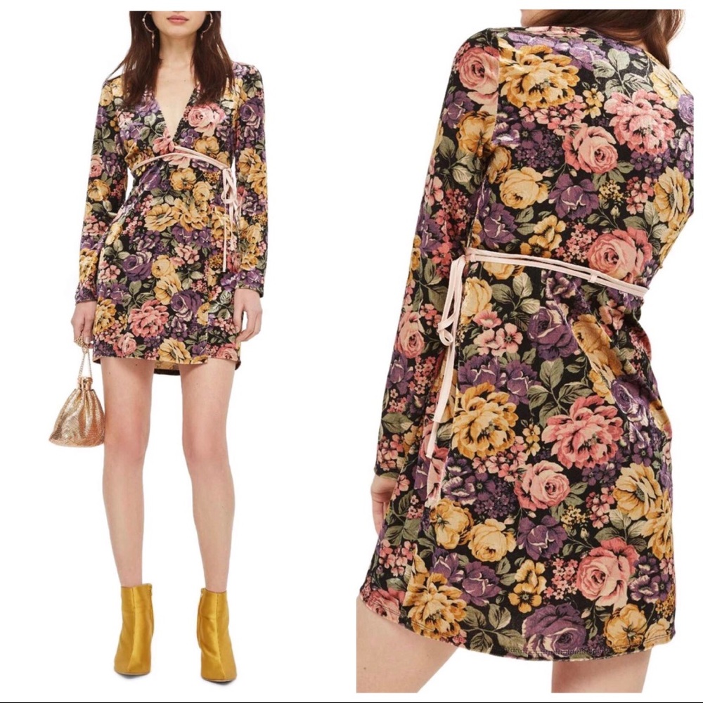 Topshop • Velvet dress